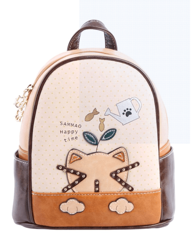 YUEJIN Back to School Leather Backpack