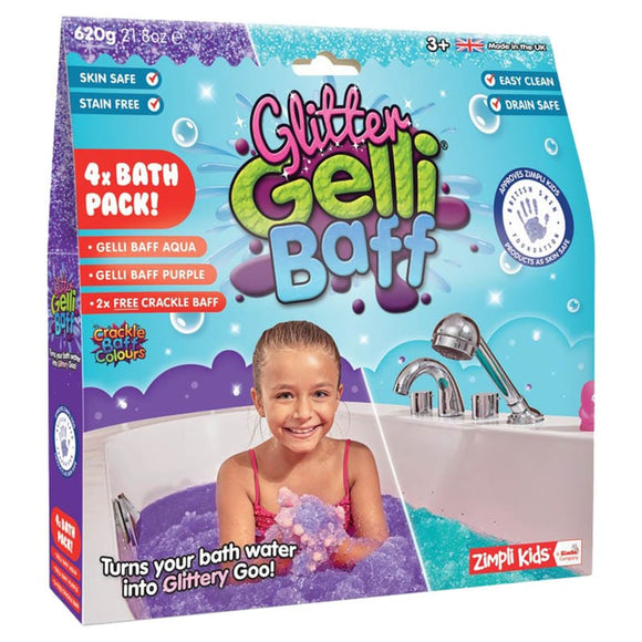Zimpli Kids Toys Zimpli Kids - Galli Baff Purple-Aqua 600g + 2 Crackle
