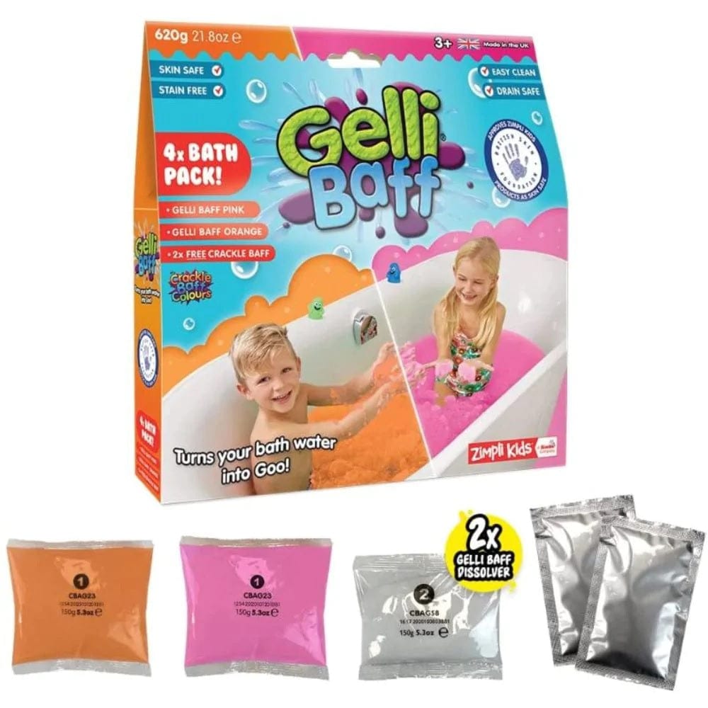 Zimpli Kids Toys Zimpli Kids - Gelli Baff Orange-Pink 600g + 2 Crackle