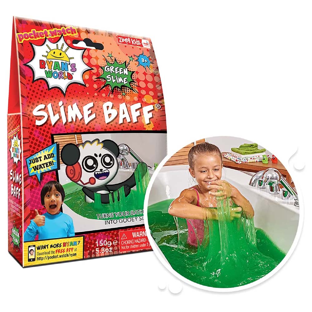 Zimpli Kids Toys Zimpli Kids - Slime Baff Ryan's World Green 150G