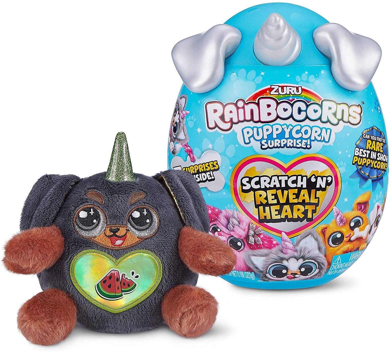 ZURU Toys RainboCorns Sparkle Heart Puppycorn Surprise Style May Vary - Multicolour