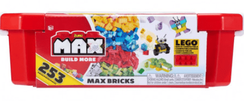 ZURU Toys S001-ZURU Max-CONSTRUCTION-Value Brick (253 Bricks),Bulk, 6PCS,No Inner,STD Color